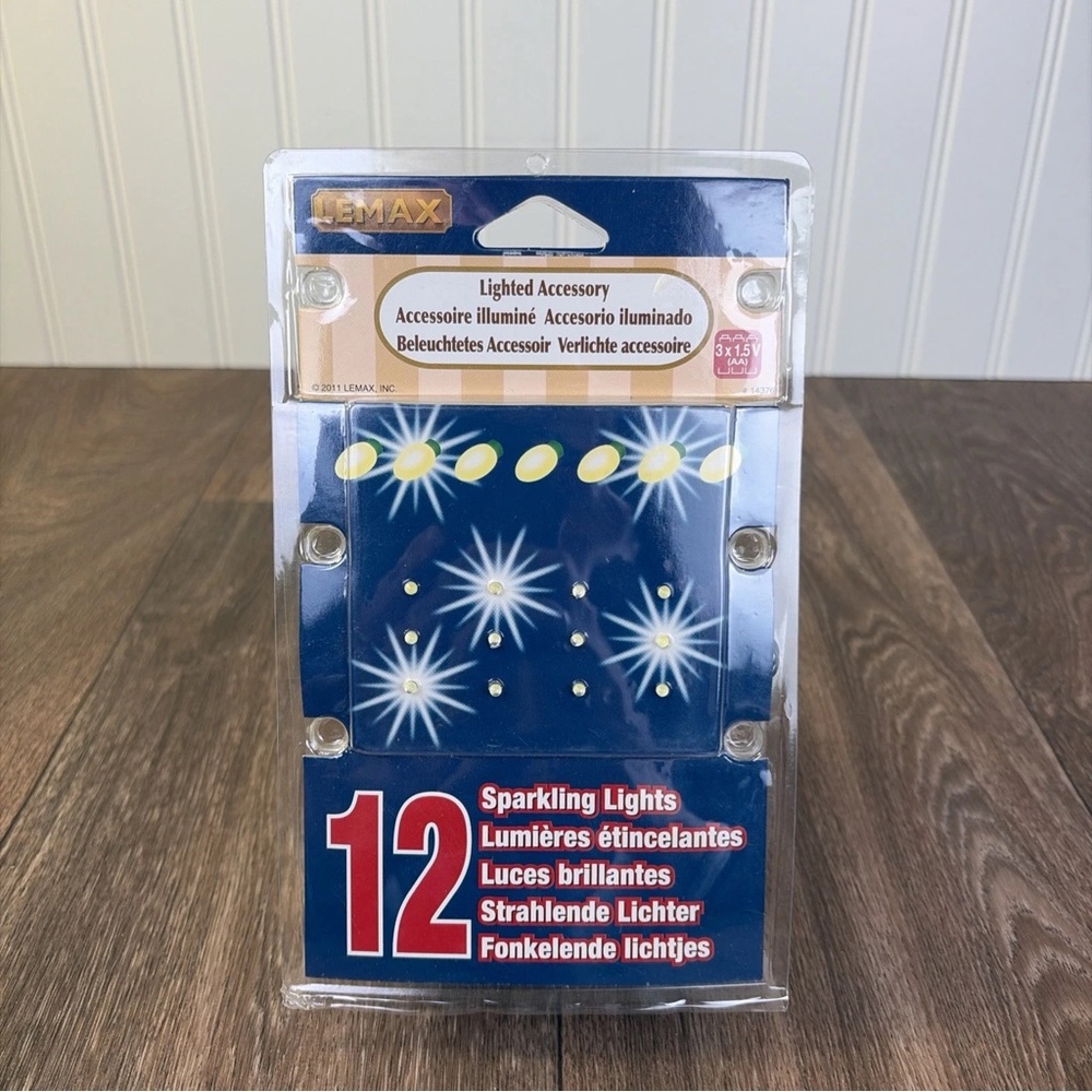 Lemax Village Lighted Accessory 12 Mini Sparkling Light Strand 14376 NEW 2011